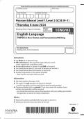 GCSE EDEXCEL June 2024 English Language Paper 2 With Mark Scheme