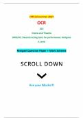 Official summer 2024 OCR GCE Drama and Theatre H459/41: Deconstructing texts for performance: Antigone A Level Merged Question Paper + Mark Scheme