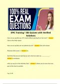 EPIC Training/ 186 Quizzes with Verified Solutions