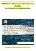 TEST BANK For Edmunds' Pharmacology for the Primary Care Provider, 5th Edition by Constance Visovsky, Verified Chapters 1 - 73, Complete Newest Version