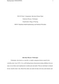 NR 503 Week 5 Assignment: Infectious Disease Paper Infectious Disease: Chickenpox