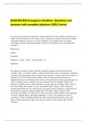 ROSH REVIEW Emergency Medicine Questions and Answers with complete solutions 100- Correct.