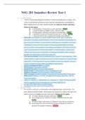 NSG 201 Saunders Review Test 1 (Nursing, Client Education) GRADED A Questions and Answer solutions with rationale/ 100% CORRECT.