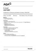 AQA A-level HISTORY 7042/2O Component 2O Democracy and Nazism: Germany, 1918–1945 June 2024 Questions Paper