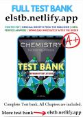 THE Test Bank for Chemistry The Central Science 14th Edition Brown