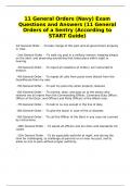 11 General Orders (Navy) Exam Questions and Answers (11 General Orders of a Sentry (According to START Guide)