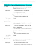 NSG 6005 Pharm 4 Quiz Questions & Answers Graded A+