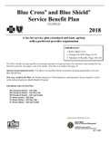 Blue Cross® and Blue Shield® Service Benefit Plan. A fee-for-service plan (standard and basic option) with a preferred provider organization