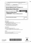 GCSE EDEXCEL 2024 Physical Education Paper 1 + Paper 2 Including Both Mark Schemes