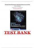 Basic and Clinical Pharmacology 14th Edition Katzung Trevor Test Bank FULL TESTBANK Questions And Answers