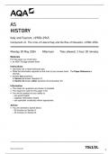 AQA AS HISTORY 7041/2L Italy and Fascism, c1900–1945 Component 2L The crisis of Liberal Italy and the Rise of Mussolini, c1900–1926 May 2024 Questions Paper