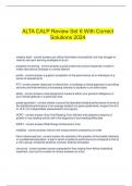    ALTA CALP Review Set 6 With Correct Solutions 2024