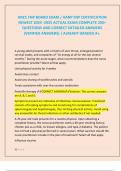 ANCC FNP BOARD EXAM / AANP FNP CERTIFICATION NEWEST 2024 -2025 ACTUAL EXAM COMPLETE 200+ QUESTIONS AND CORRECT DETAILED ANSWERS (VERIFIED ANSWERS) | ALREADY GRADED A+.