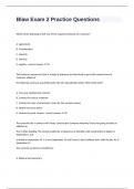 Blaw Exam 2 Practice Questions with complete solutions