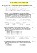 BU 127 ACCOUNTING TEST BANK