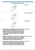 BIO 353 (Cell Biology) Practice Exam 1 Latest Updated Solution  Arizona State University 