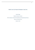 D025: Essentials of Advanced Nursing Roles and Interprofessional Practice: Healthy Corner Store Program for Montgomery County Texas Jennifer Hogan Western Governors University 2021