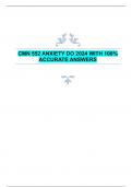 CMN 552 ANXIETY DO 2024 WITH 100%  ACCURATE ANSWERS