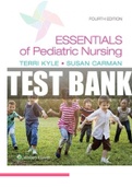 Essentials of Pediatric Nursing 4th Edition Kyle Carman Test Bank