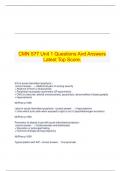   CMN 577 Unit 1 Questions And Answers Latest Top Score.