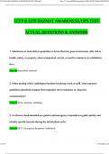 TCFP & GFD HAZMAT AWARENESS OPS TEST Latest 2024 Actual Questions and Verified Answers (2024 / 2025) A+ Grade 100% Guarantee Verified by Experts