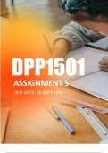 DPP1501 Assignment 5 2024 | Due 25 Sept 2024