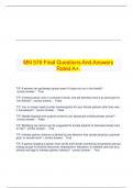   MN 576 Final Questions And Answers Rated A+.