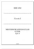 (ASU) EEE 202 Circuits I - Midterm Readiness Exam Guide 20242025