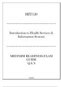 (DeVry) HIT120 Introduction to Health Services & Information Systems Midterm Readiness Exam