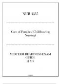 (FIU) NUR 4355 Care of Families (Childbearing Nursing) Midterm Readiness Exam 2024