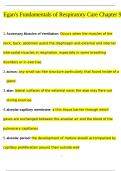 Egan-s Fundamentals of Respiratory Care Chapter 9 Questions And Answers Latest 2024/ 2025 Graded A+ | 100% Verified!!