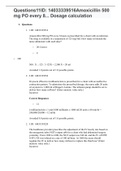 Questions11ID: 14033339516Amoxicillin 500 mg PO every 8... Dosage calculation