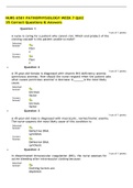 NURS 6501 PATHOPHYSIOLOGY WEEK 7 QUIZ 35 Correct Questions & Answers