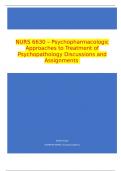 NURS 6630 – Psychopharmacologic Approaches to Treatment of Psychopathology Discussions and Assignments Case Study: An Elderly Iranian Man with Alzheimer’s Disease