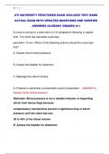 ATI MATERNITY PROCTORED EXAM 2024-2025 TEST BANK  ACTUAL EXAM WITH UPDATED QUESTIONS AND VERIFIED  ANSWERS (ALREADY GRADED A+) 