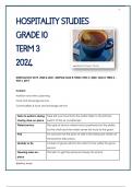 Gr 10 Hospitality Studies Term 3 2024