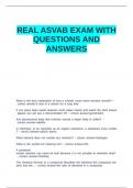 REAL ASVAB EXAM WITH QUESTIONS AND ANSWERS.