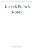 Nu 448 Exam 3 Notes.