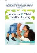 MATERNAL & CHILD HEALTH NURSING: CARE OF THE CHILDBEARING & CHILDREARING FAMILY 9TH EDITION JOANNE SILBERT-FLAGG, PILLIT TESTBANK