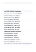 ASVAB Word Knowledge Exam Questions and Answers 2024( A+ GRADED 100% VERIFIED).