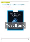 Anatomy and Physiology 1st Edition by Elizabeth Co  update 2024 All Chapters A+