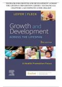  TESTBANK FOR GROWTH AND DEVELOPMENT ACROSS THE LIFESPAN 3RD EDITION LEIFER’s TESTBANK/ALL CHAPTERS 1-16/COMPLETE GUIDE 2024-2025