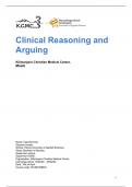 Beargumenteren van zorg/ Clinical reasoning and arguing : Engels (8.7)