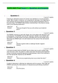 NURS 6640 Final Exam 7 – Question and Answers