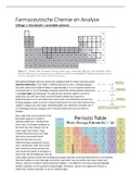 Uitwerking colleges Farmaceutische Chemie en Analyse