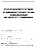 RN Comprehensive ATI Exit Exam (2023 / 2024) with NGN Questions and Verified Answers & Rationales, A+ Grade 100% Guarantee