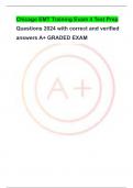 Chicago EMT Training Exam 4 Test Prep Questions 2024 with correct and verified answers A+ GRADED EXAM CHAPTER 27- 35 TEST BANK 