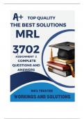 MRL3702 Assignment 2 (COMPLETE ANSWERS) Semester 2 2024 (184462) - DUE 13 September 2024