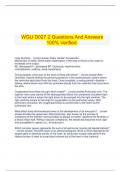  WGU D027 2 Questions And Answers 100% Verified.