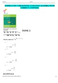 SOPHIA UNIT 2 MILESTONE 2 COLLEGE ALGEBRA WITH CORRECT ANSWERS.